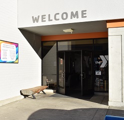 Entrance to the YMCA