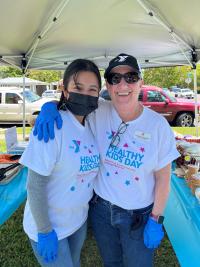 Healthy Kids Day volunteers posing