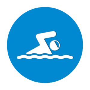 Person swimming icon