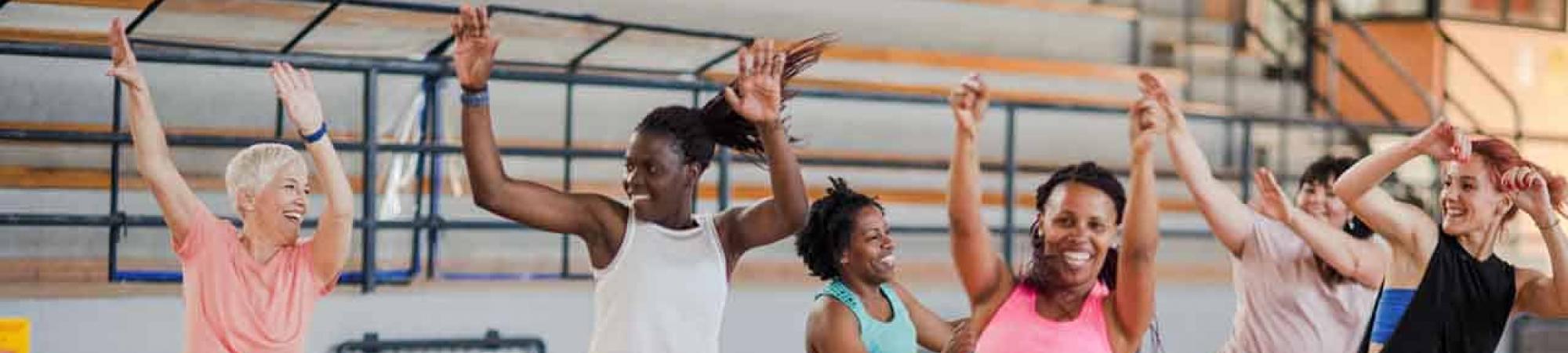 YMCA people doing Zumba