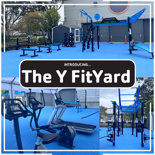YMCA's outdoor fitness area