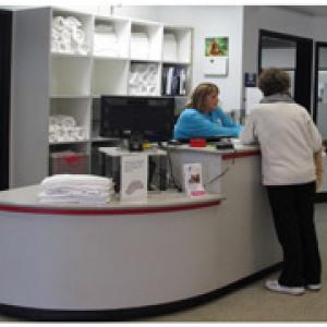 YMCA front desk
