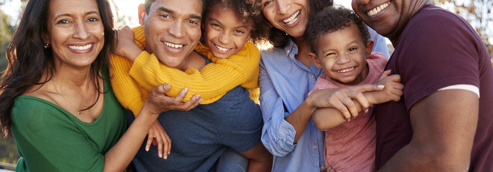 Group of people smiling